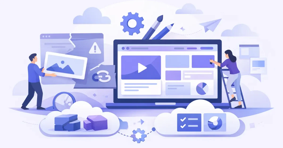 8 señales de cuándo rehacer una página web